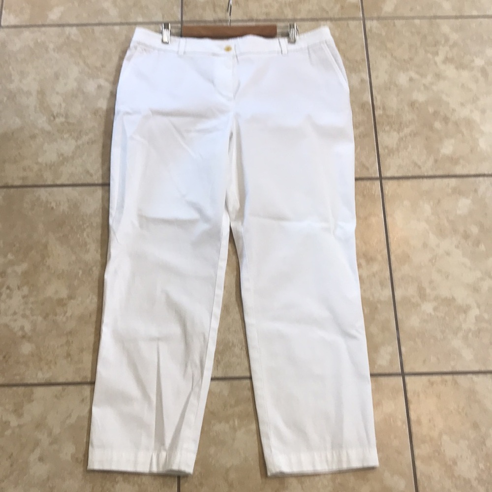 TALBOTS White Straight-Leg Chino💕 - Picture 2 of 11